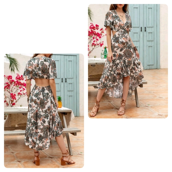 Asymmetrical cut out Dress - Picture 3 of 14